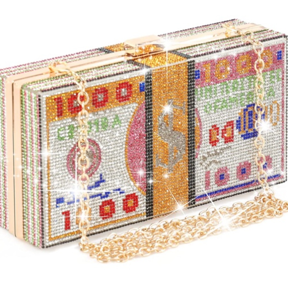 NWOT Multi Color Money Clutch